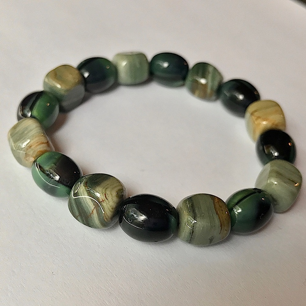 Green stone bracelet